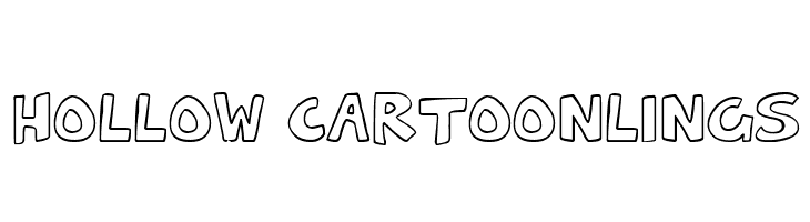Hollow Cartoonlings  baixar fontes gratis