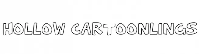 Hollow Cartoonlings  les polices de caractères gratuit tlcharger