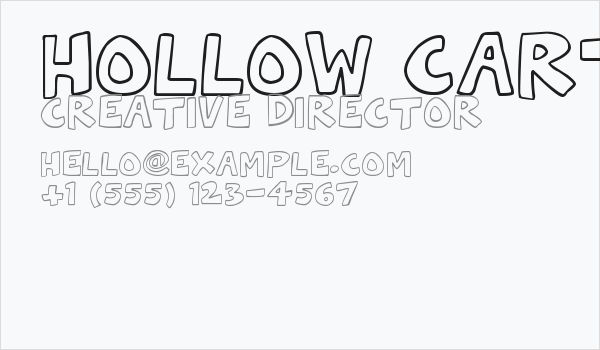 Hollow Cartoonlings Business Card