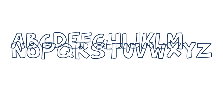 Hollow Cartoonlings Lowercase