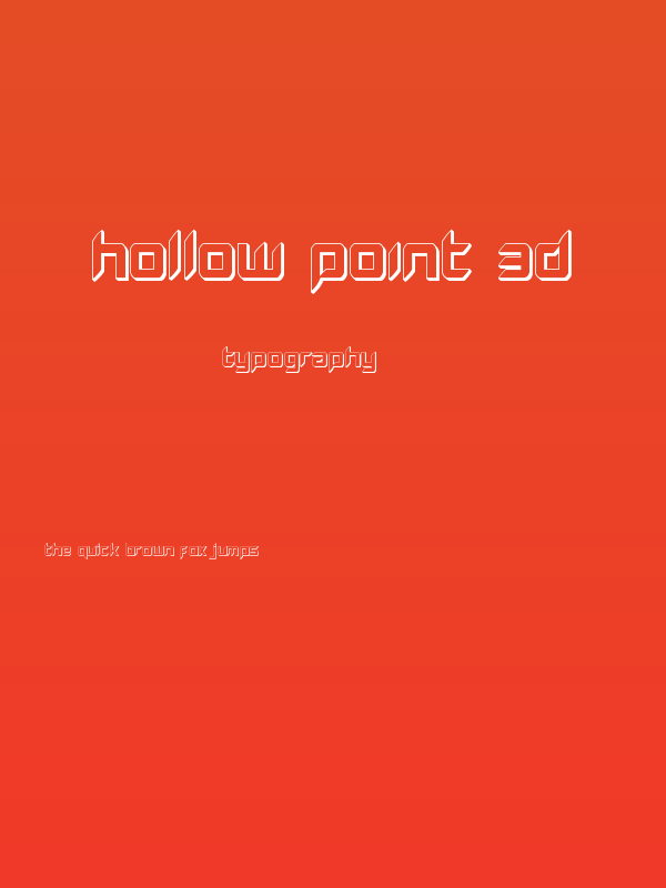 Hollow Point 3D Poster