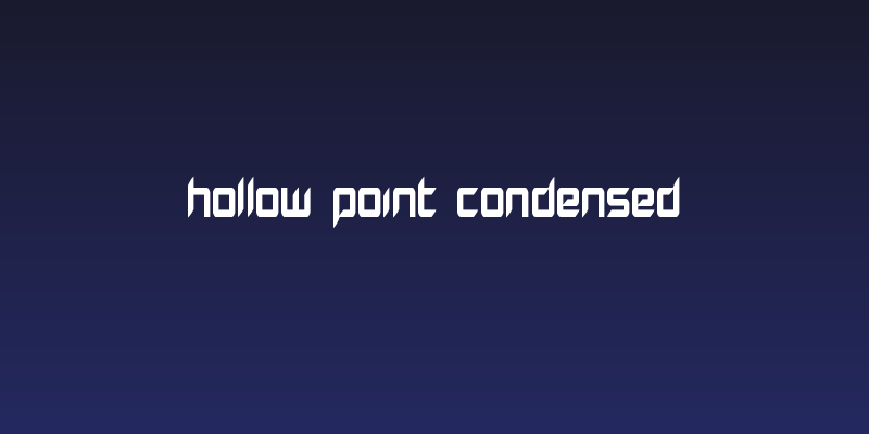 Hollow Point Condensed Social Header