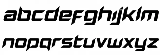 Hollow Point Expanded Italic Fuentes MAYÚSCULAS
