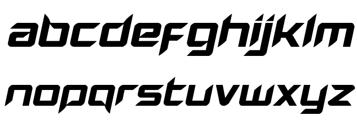 Hollow Point Expanded Italic Fonte MINÚSCULAS