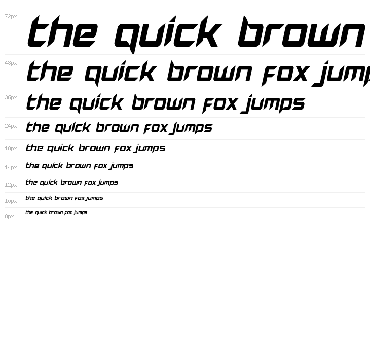 Hollow Point Italic Waterfall