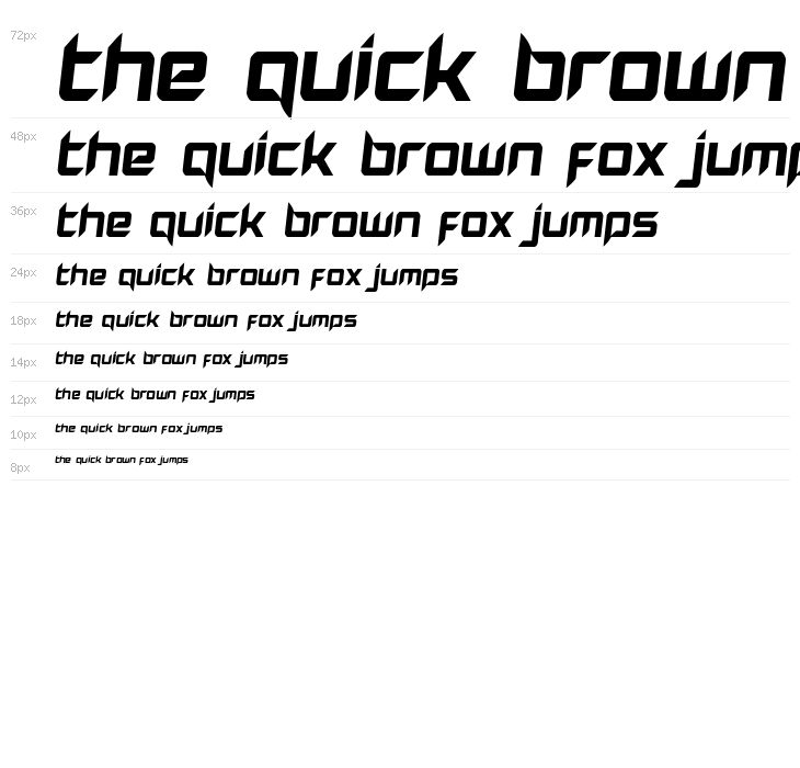 Hollow Point Semi-Italic Waterfall