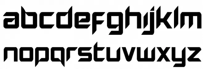 Hollow Point Font UPPERCASE