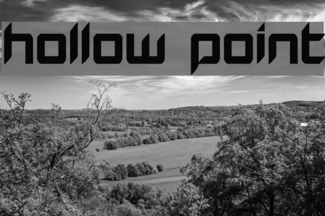 Hollow Point خط examples