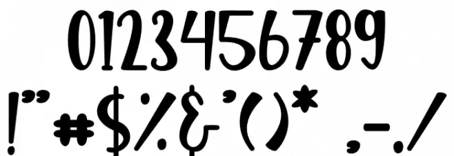 Hollow Font OTHER CHARS