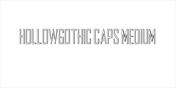 HollowGothic Caps Medium Logo