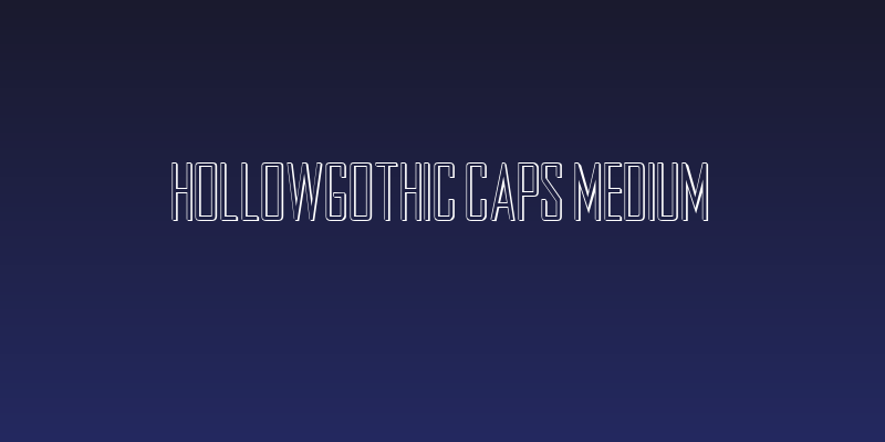 HollowGothic Caps Medium Social Header