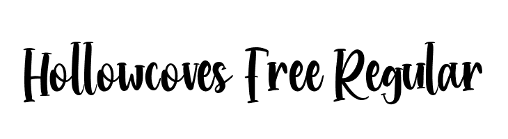 Hollowcoves Free Regular  Free Fonts Download