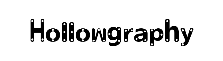 Hollowgraphy Font