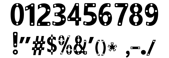 Hollowgraphy Font OTHER CHARS