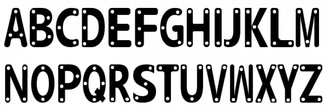 Hollowgraphy Шрифта ВЕРХНИЙ