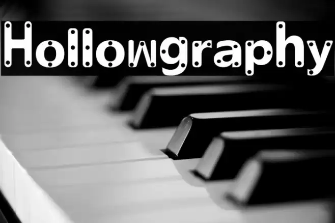 Hollowgraphy Font examples