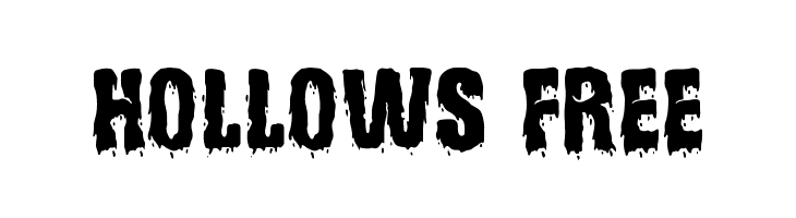 Hollows Free  नि: शुल्क फ़ॉन्ट्स डाउनलोड