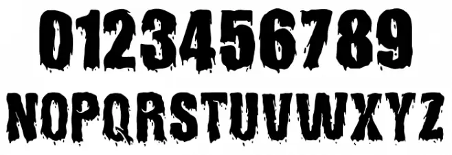 Hollows Free Font OTHER CHARS