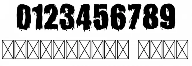 Hollows Free Font OTHER CHARS