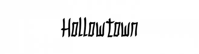 Hollowtown  font caratteri gratis