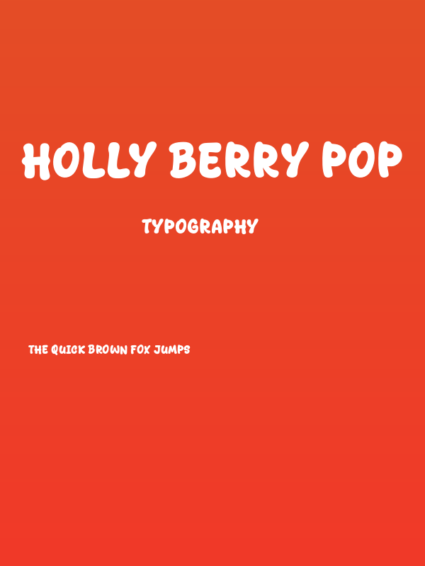 Holly Berry Pop Poster