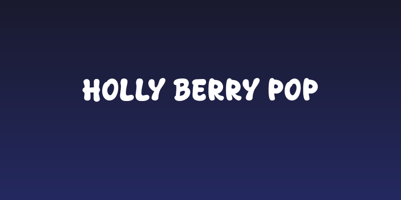 Holly Berry Pop Social Header