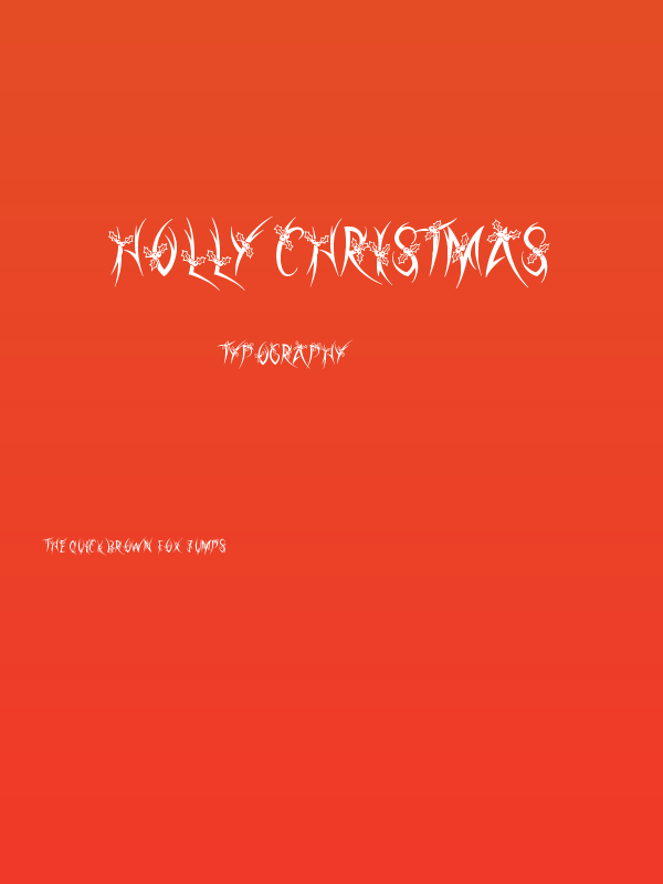 Holly Christmas Poster