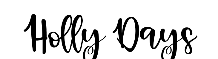 Holly Days  Descarca Fonturi Gratis