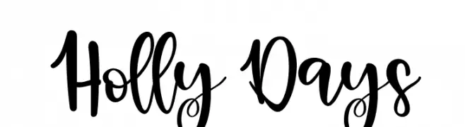 Holly Days  Frei Schriftart Herunterladen