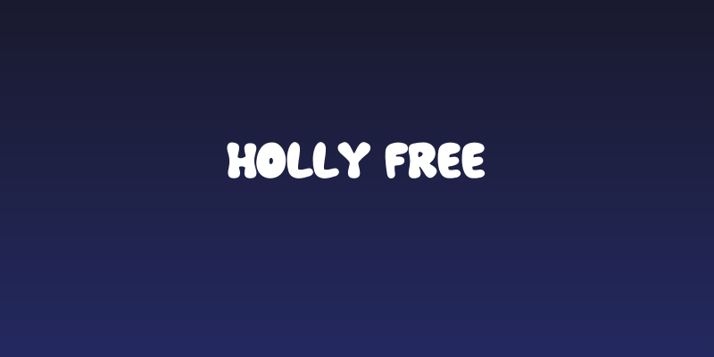 Holly Free Social Header