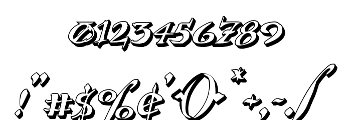 Holly Jingle 3D Italic Font OTHER CHARS