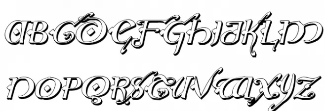 Holly Jingle 3D Italic Fonte MAIÚSCULAS