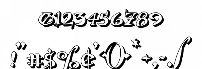 Holly Jingle 3D Font OTHER CHARS