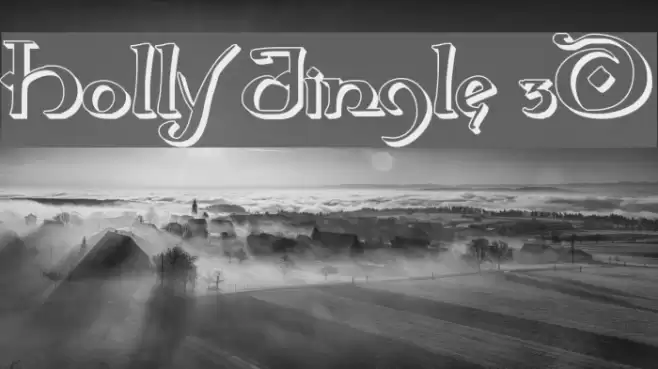 Holly Jingle 3D Font examples