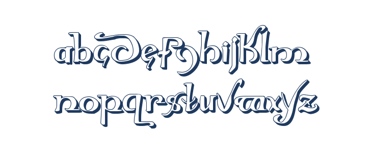 Holly Jingle 3D Lowercase