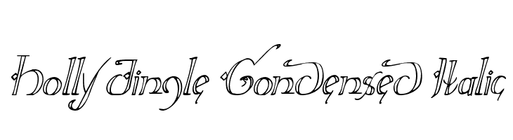 Holly Jingle Condensed Italic  لخطوط تنزيل