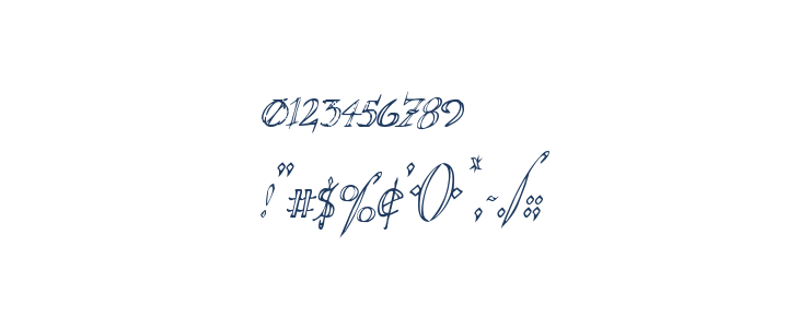 Holly Jingle Condensed Italic Other Characters