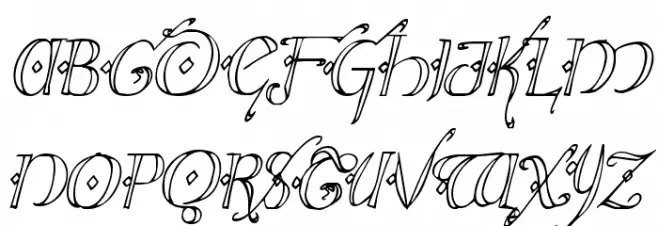 Holly Jingle Condensed Italic Fonte MAIÚSCULAS