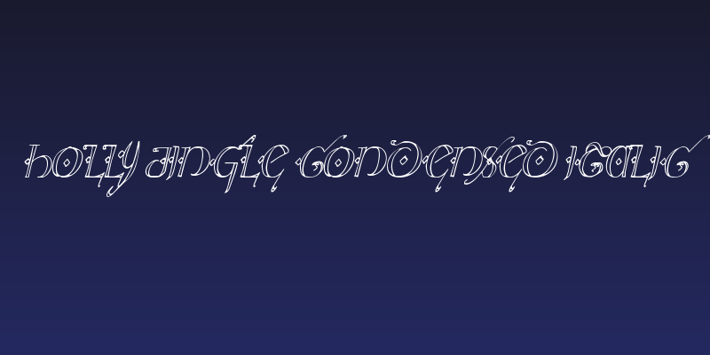 Holly Jingle Condensed Italic Social Header