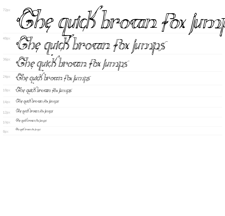 Holly Jingle Condensed Italic Waterfall