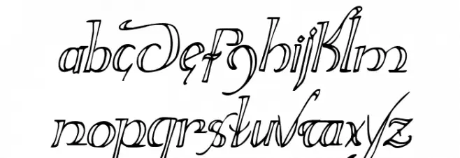 Holly Jingle Condensed Italic फ़ॉन्ट लोअरकेस