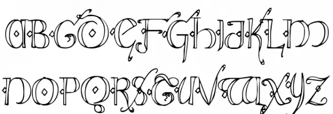 Holly Jingle Condensed Шрифта ВЕРХНИЙ