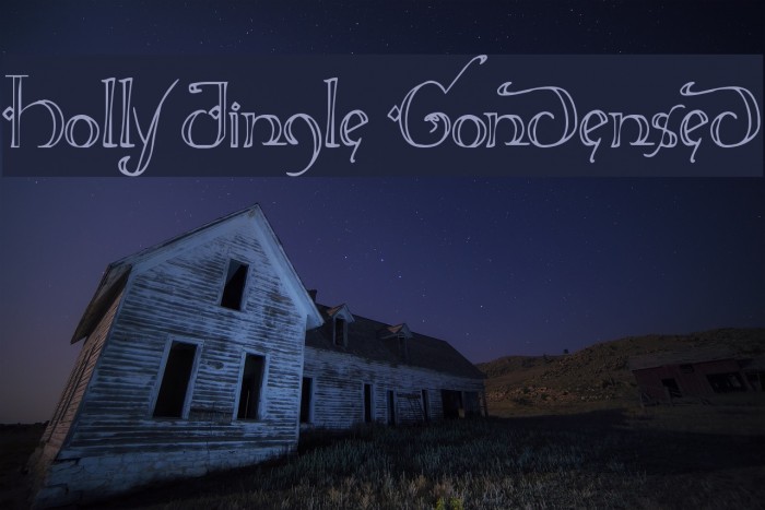 Holly Jingle Condensed Font examples