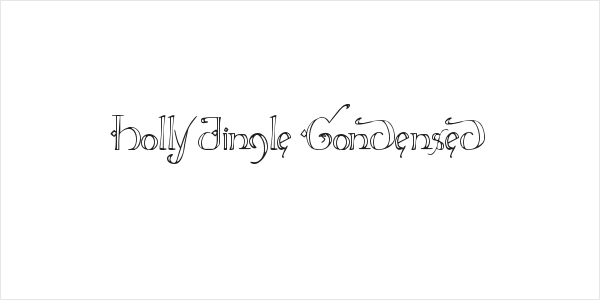 Holly Jingle Condensed Logo