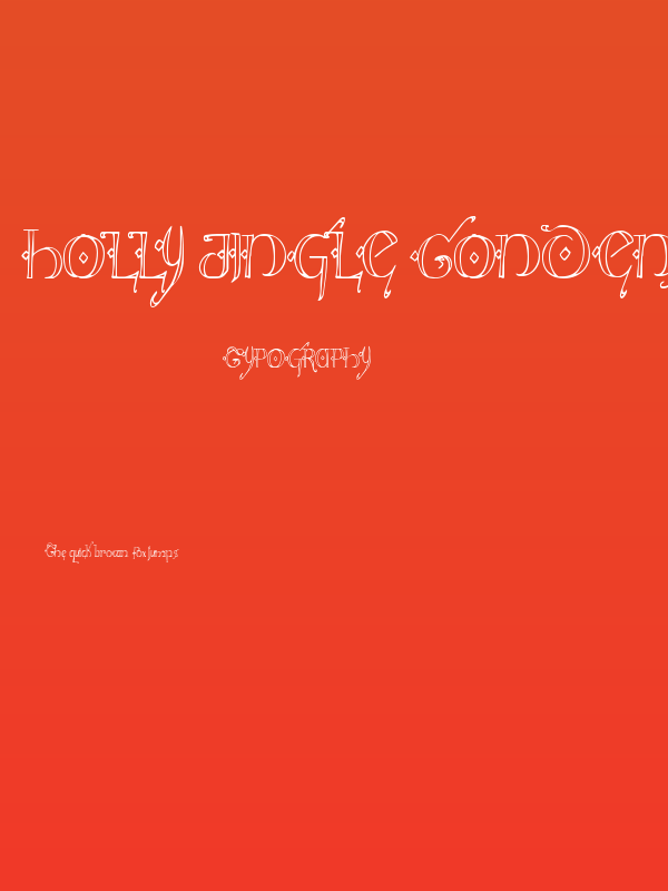 Holly Jingle Condensed Poster