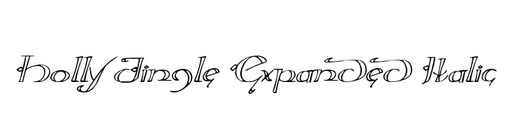 Holly Jingle Expanded Italic  Frei Schriftart Herunterladen