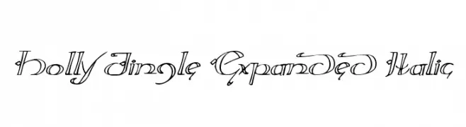 Holly Jingle Expanded Italic  Free Fonts Download