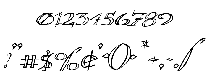 Holly Jingle Expanded Italic Font OTHER CHARS