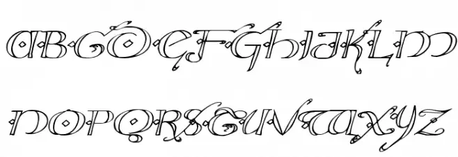 Holly Jingle Expanded Italic Polices MAJUSCULES