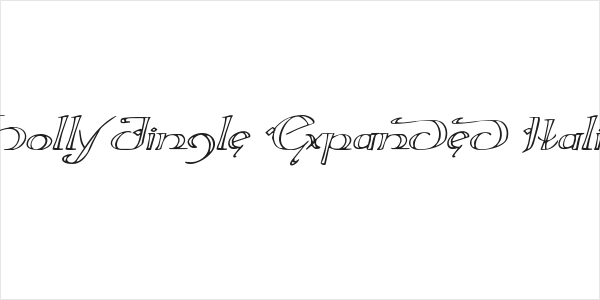 Holly Jingle Expanded Italic Logo